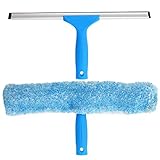 MR.SIGA Fensterwischer und Fensterabzieher als Kombi-Set, 2 in 1 professionelles...