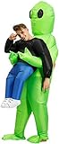 Aufblasbares Kostüm Alien Aufblasbares Kostüm Halloween Grün Carry Me Kostüm...