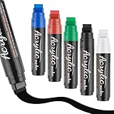 Svalor 15mm Acrylstifte Breit,5 Pcs Graffiti Stift, Bunt Acrylmarker Keilspitze, Permanent...
