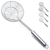 Kyraton Sieb Spider Skimmer für Küche, Edelstahl Schlitzlöffel Pasta Siebe...