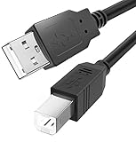 MIDI-Kabel für Instrumente 2 m, USB A zu B-Kabel Kompatibel Mit Klavier,...
