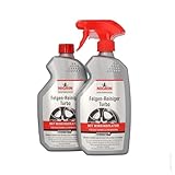 NIGRIN Peformance Turbo Felgenreiniger, 2x 0,5 Liter, selbstaktiver Reiniger für alle...
