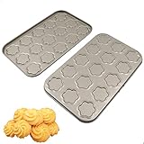 letuxaamz Macarons Backmatte Silikonmatte Makronen Backform - Goldene Krispies...