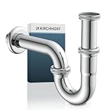KIRCHHOFF 98801110 Röhrensiphon Siphon, Abfluss, Ablaufgarnitur für Waschbecken und...