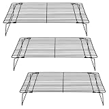 Cabilock 3 Stücke Edelstahl Grillrost Backgitter Großes Abkühlgitter Kuchen...