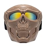 Zdprkqzvz Motorradbrille, Helm, Reitbrille, winddicht, Gesichtsbrille, Brillen,...