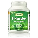 B-Komplex 50, hochdosiert, 120 Kapseln - alle Vitamine der B-Gruppe. Für...