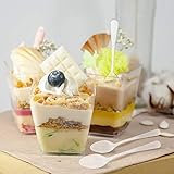 Desserttassen 50 Stück ,Wiederverwendbar Plastik Super Qualität Dessertbecher...