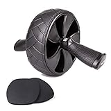 PULLUP & DIP Bauchroller, Ab Wheel mit ergonomischen Griffen und gepolsterten...