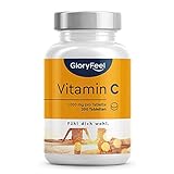 Vitamin C 1.000mg - Immun-Support** Hochdosiert - 200 vegane Tabletten (7 Monate) -...