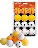 GEWO Sports-Mix Tischtennisbälle - Plastik Tischtennis Bälle 40+ im Sport...