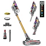 Kissof Akku Staubsauger, 45000Pa/550W/70 Mins Staubsauger Kabellos Mit Selbststehende...