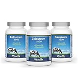 VITACTIV Colostrum 1000 mg, Colostrum Kapseln hochdosiert plus Vitamin B6 & B12 zur...