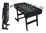 Mendler Tischkicker London, Kicker Kickertisch Tischfussball, klappbar 84x121x105 -...