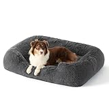 Bedsure Hundebett flauschig Grosse Hunde - 91x68x18cm Hundebett waschbar für...