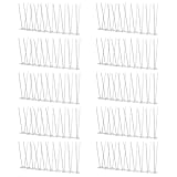 ZONADAH 10er Pack Vogelspikes Taubenspikes für Dächer Vogelabwehrspikes Edelstahl...