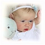 Wizvox Silikon Baby Puppe, 22 Zoll 55 cm Handgemacht Silikonpuppe Baby, Kinderspielzeug...