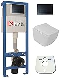 Domino Lavita Vorwandelement inkl. Drückerplatte + Wand WC LINO ohne Spülrand...