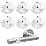 6Pcs Clear Door Stopper Wall Protector Transparent Silica Gel Door Handle Buffer Noise...