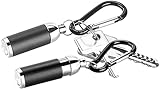 PEARL Schlüssellampe: 2er-Set fokussierbare Mini-Taschenlampen mit...