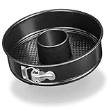 LINFELDT® Springform 26 cm rund auslaufsicher + Antihaft - gemusterter Boden -...