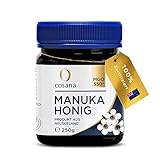 Cosana Manuka Honig 550 MGO + 250g – 100% Pur - Abgefüllt, versiegelt und zertifiziert...