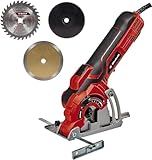 Einhell Mini-Handkreissäge TC-CS 89 (600 Watt, einfache, werkzeuglose Einstellung der...