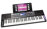 RockJam 61 Key Keyboard Piano with Pitch Bend, Power Supply, Sheet Music Stand,...