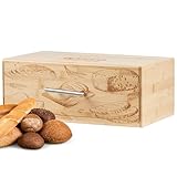 ecosa Brotbox aus nachhaltigem Bambus Brotkasten Brotaufbewahrung Brotkiste...