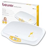 Beurer BY 80 Babywaage, mit gewölbter Oberfläche, 20 kg Tragkraft, Tara- und...