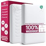 PATAYA Matratzenschoner 90 x 200 cm - 90x190 cm – wasserdichte...