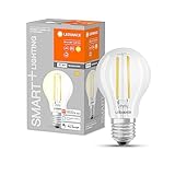 Ledvance Smarte LED-Lampe mit WiFi Technologie, Sockel E27, dimmbar, warmweiß...