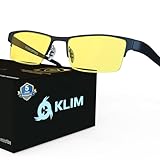 KLIM Optics - Blaulichtfilter Brille - NEU - Hoher Schutz - Gaming Brille für...