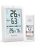 Newentor MAX MIN Thermometer innen außen 24/48 Std./alle Zeiten - Hygrometer...