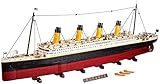 Titanic Bausteine Schiff Spielzeug, Große Kreuzfahrtschiff Modell Bausteine Set...