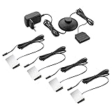 SEBSON Vitrinenbeleuchtung 4er Set - Glasbodenbeleuchtung LED inkl. 12V Netzteil mit...