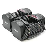 POWERBLOCK Pro 50 verstellbare Hanteln, paarweise, 2,3–22,7 kg Hanteln,...