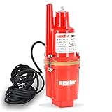 HECHT Tiefbrunnenpumpe – 260 Watt / 230v -240 v – 70 m Förderhöhe – 1400...