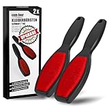 com-four® 2X Kleiderbürsten - doppelseitige Fusselbürste Version 2025 - entfernt...