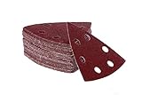 180 Blatt Klett Schleifdreiecke für Deltaschleifer MIX – 93 x 93 x 93 mm, 6...