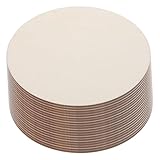 Homoyoyo 20 Stück DIY Holzscheiben Rund Unbemalt Glatte Oberfläche zum Bemalen Basteln...