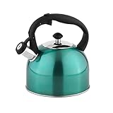 Amazon Basics Edelstahl-Teekessel, 2,3 l, blaugrün