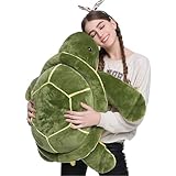 Schildkröte Kuscheltier - Große Grüne Plüschschildkröte, Weiches Flauschiges...