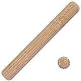 Kabus Holzdübel aus Buche Riffeldübel Holzstifte Möbelverbinder 12...