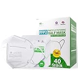 40 Stück - Sunfoam® FFP2 Maske, CE Zertifiziert CE2834, geprüft...