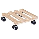 WAGNER Pflanzenroller PALETTI 25 x 25 x 8 cm I Pflanzenroller für Innenbereich,...