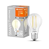 LEDVANCE Smarte LED-Lampe mit WiFi Technologie, Sockel E27, Dimmbar, Warmweiß...