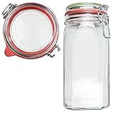 Einmachglas mit Bügelverschluss 1 x 1500ml | EDEL KRAUT - Premium Einweckgläser...