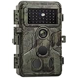 GardePro A3S Wildkamera 64MP 1296P H.264 Video Wildtierkamera mit Klarer 30m No Glow...