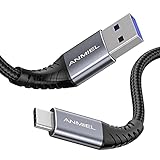 USB-C Kabel,1M 3.1A Schnellladung und 5Gbps Datensynchronisation,geflochtenes USB3.0 A auf...